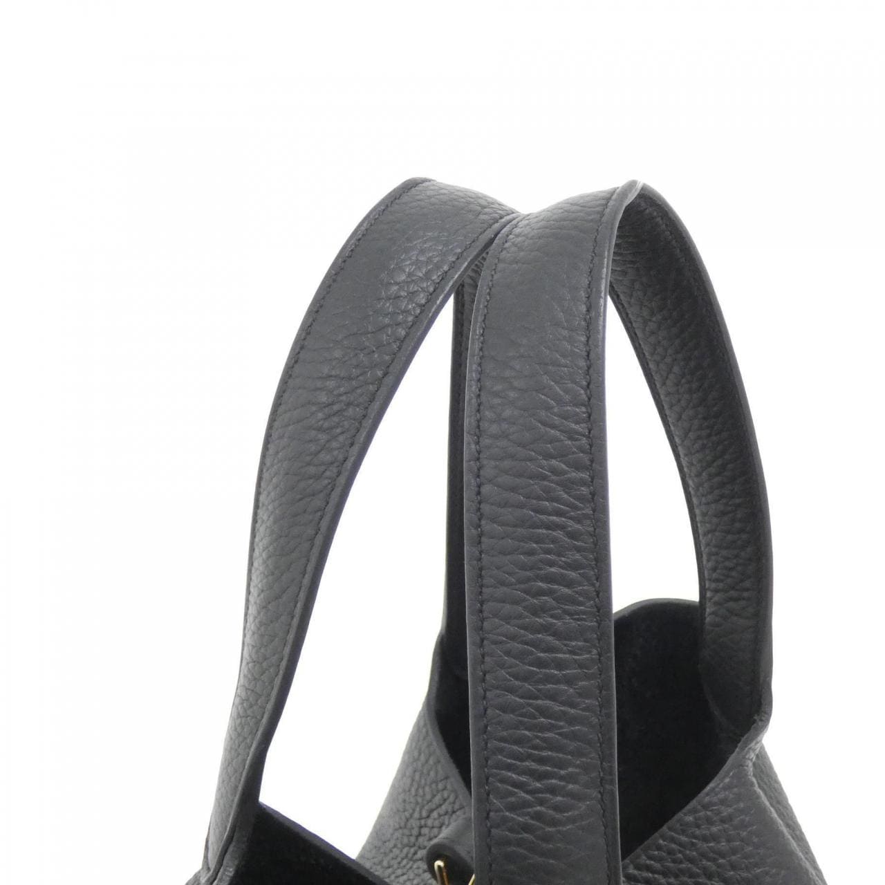 HERMES HERMÈS Picotin 060991CC Bag Clemence Black Clemence Leather - Thumbnail 5