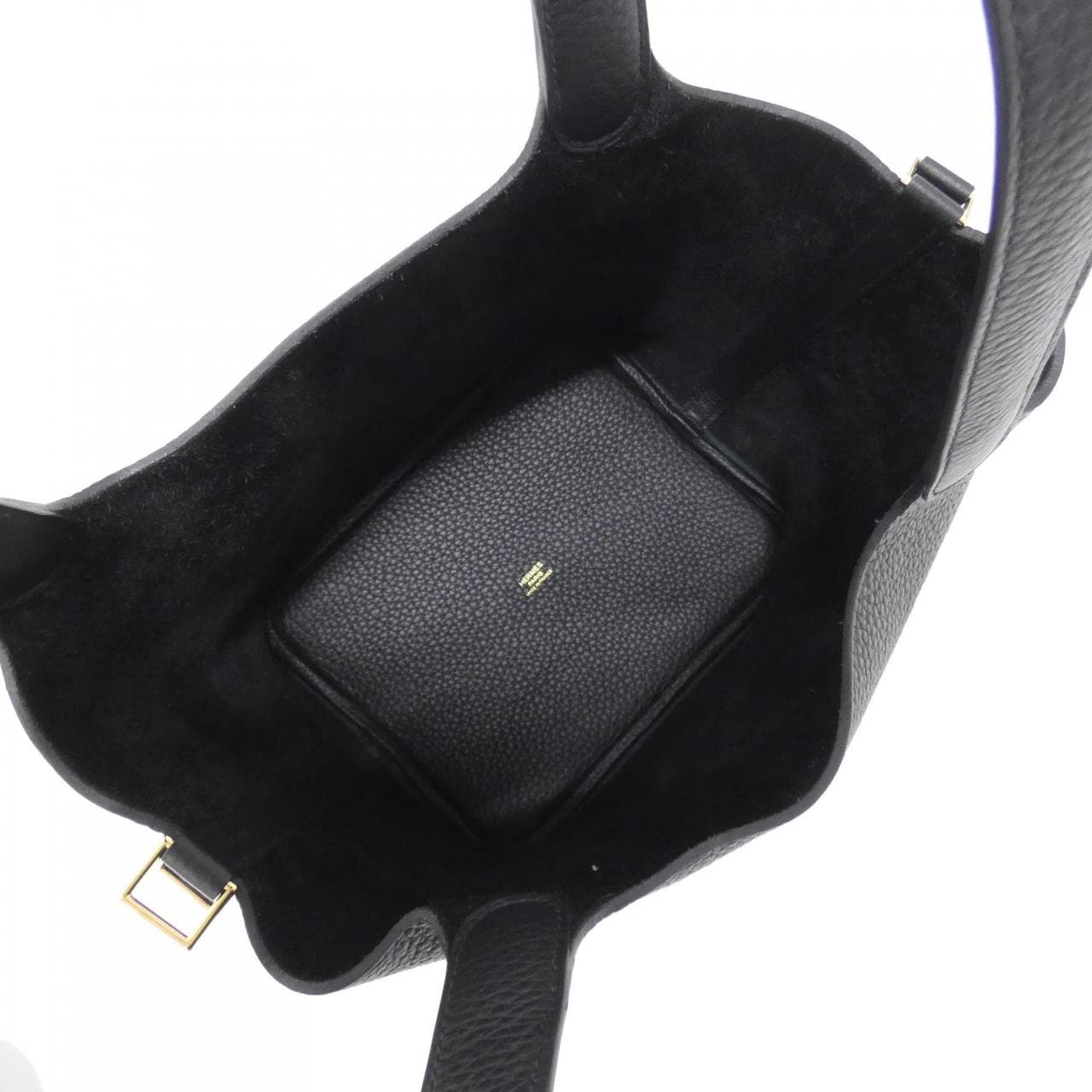 HERMES HERMÈS Picotin 060991CC Bag Clemence Black Clemence Leather - Thumbnail 6