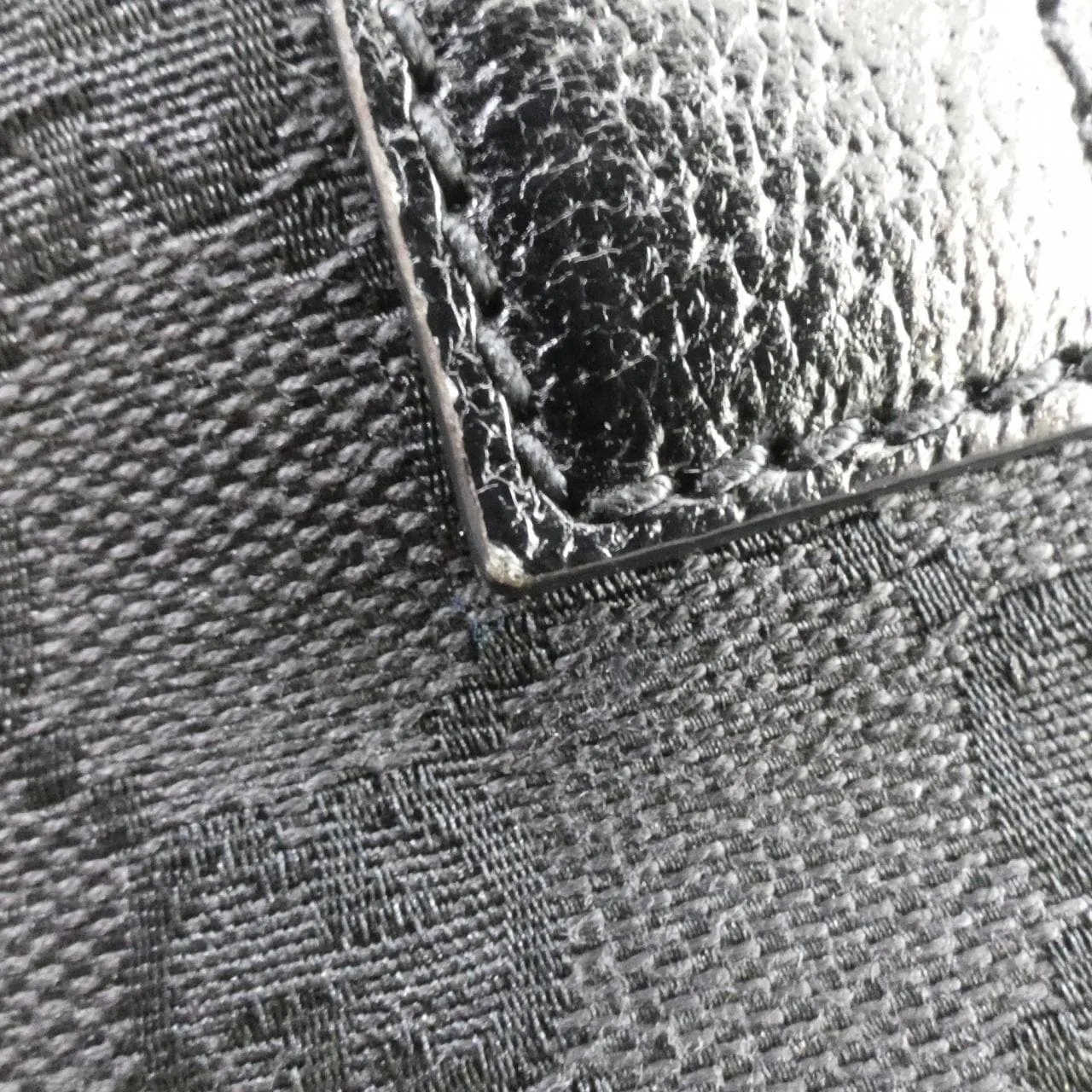 GUCCI 113009 Handbag Canvas Black Canvas Rank A - Thumbnail 3