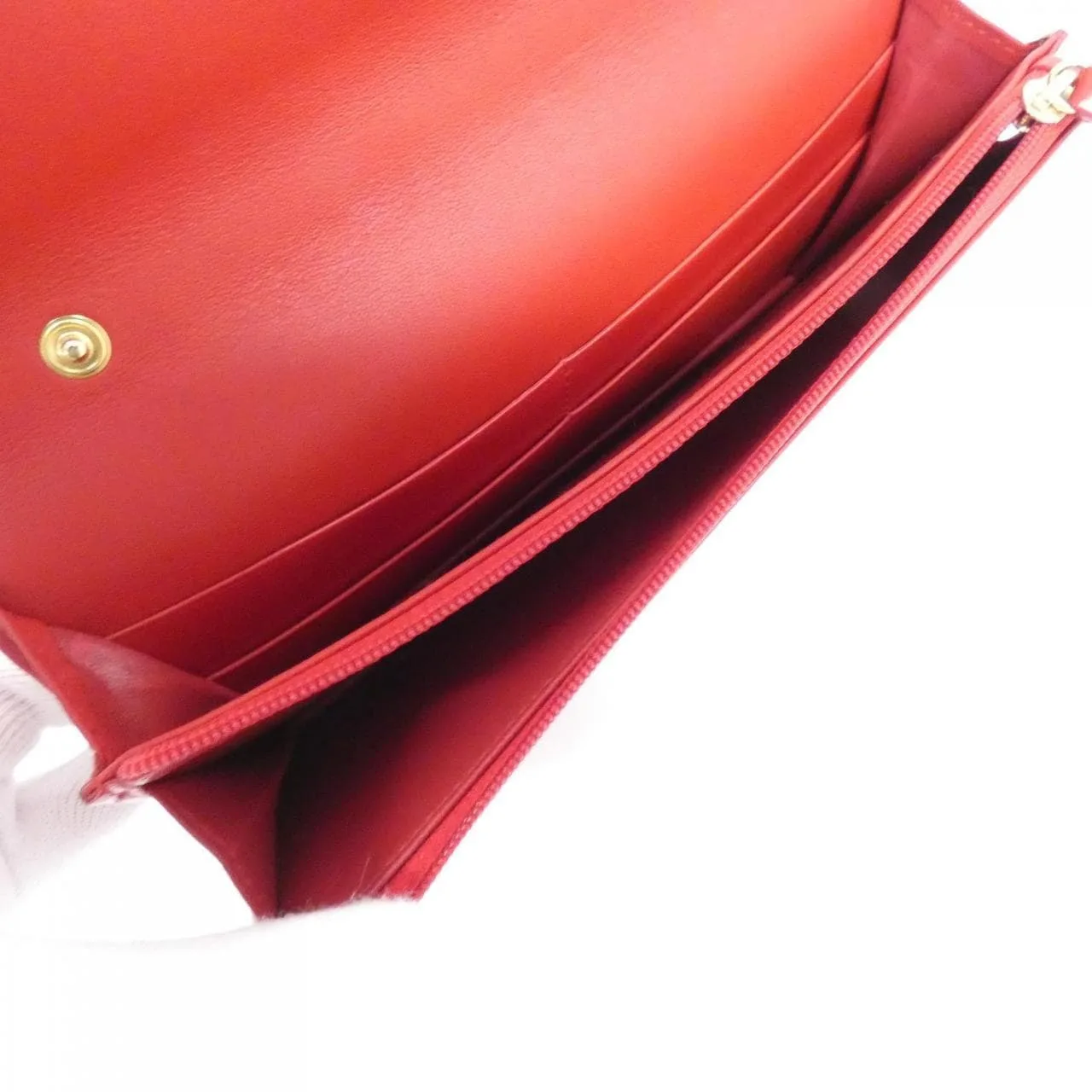 LOEWE Wallet Leather Red Leather Rank A - Thumbnail 9