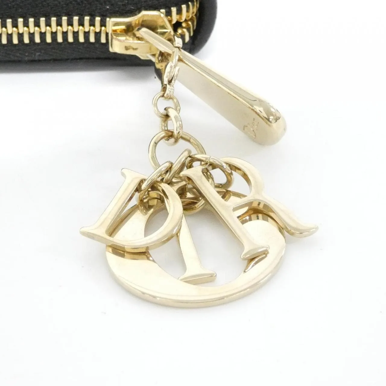 DIOR Lady Dior S0007ONMJ Wallet Lambskin 黑色 羊皮 中古品A - 縮圖 6