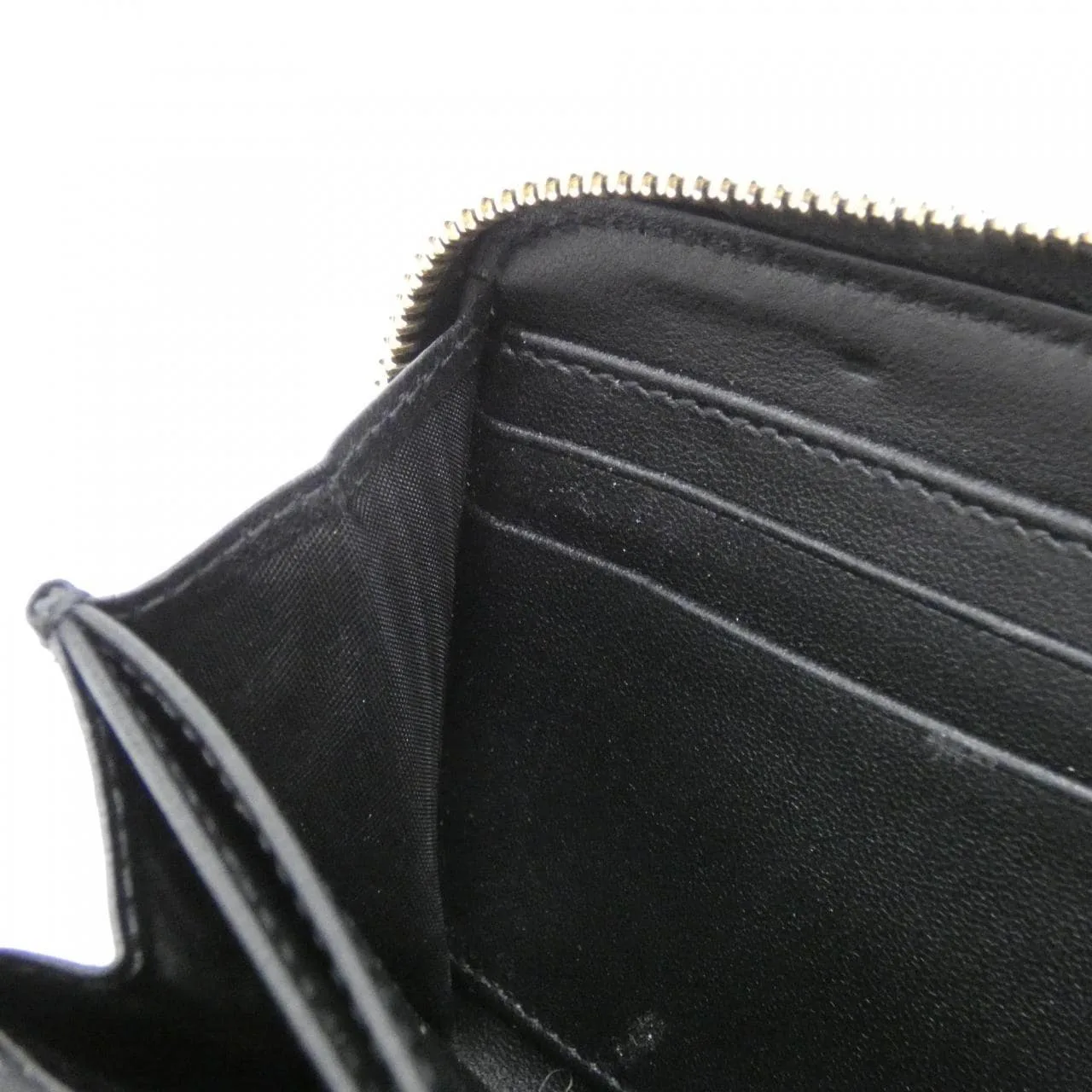 DIOR Lady Dior S0007ONMJ Wallet Lambskin 黑色 羊皮 中古品A - 縮圖 8