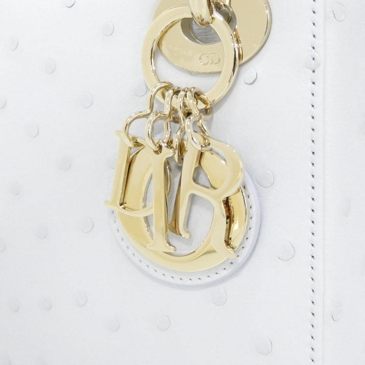 DIOR Lady Dior Bag Ostrich Blue Ostrich - Thumbnail 5