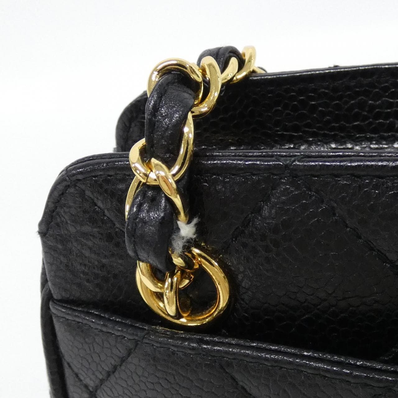 CHANEL Matelasse 07205 Shoulder Bag Caviar Leather 黑色 Caviar Leather 中古品A - 縮圖 7