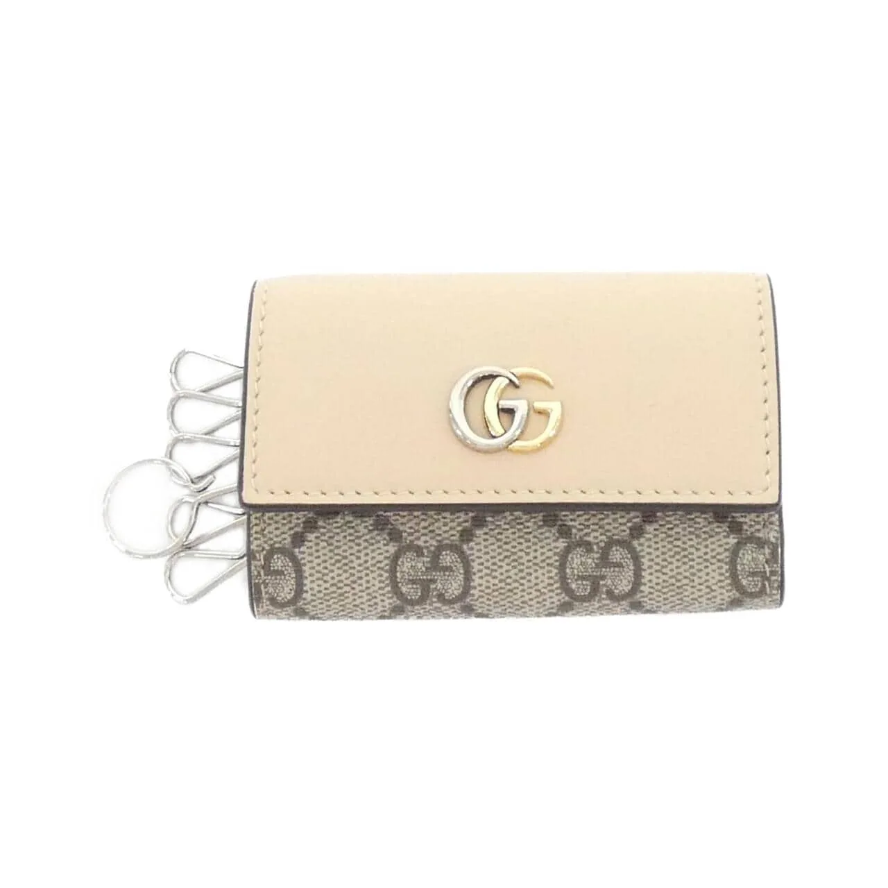 GUCCI 795649 AADQE Key Case Canvas Black