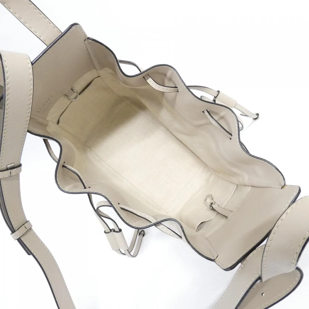 LOEWE Hammock 314 39 Z95 Shoulder Canvas Black Canvas Rank A - Thumbnail 9