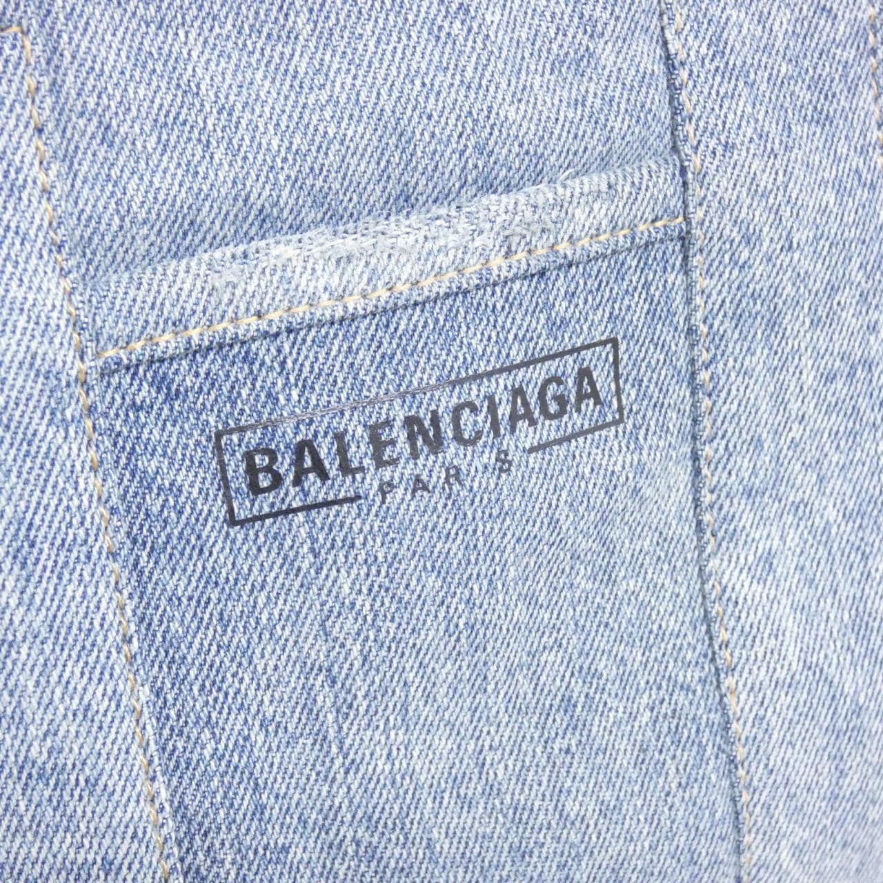 BALENCIAGA 671402 2109Y Bag Denim Blue Denim - Thumbnail 4