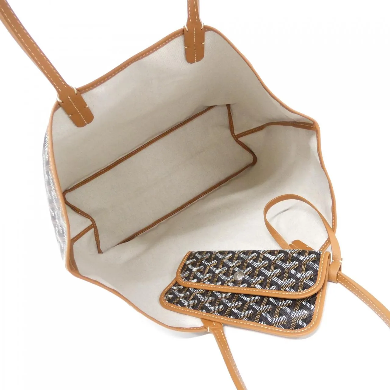 GOYARD Saint Louis AMA LOUIS PM Tote Canvas 黑色 帆布 未使用品 - 縮圖 5