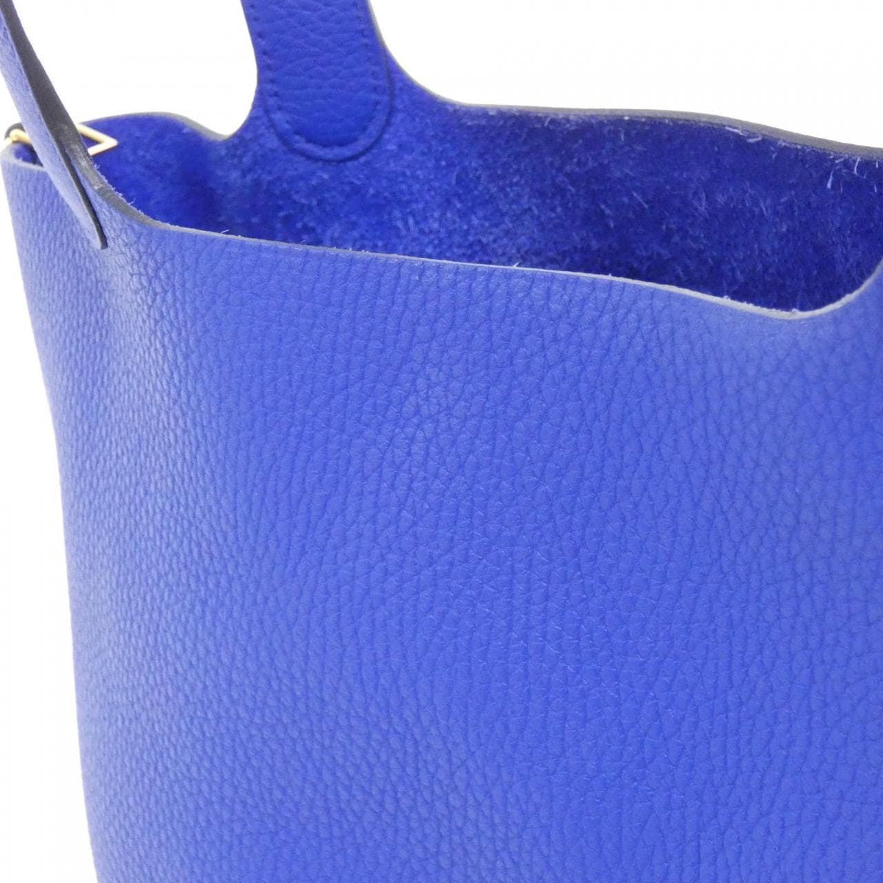 HERMES HERMÈS Picotin 060991CC Bag Clemence Blue Clemence Leather - Thumbnail 3