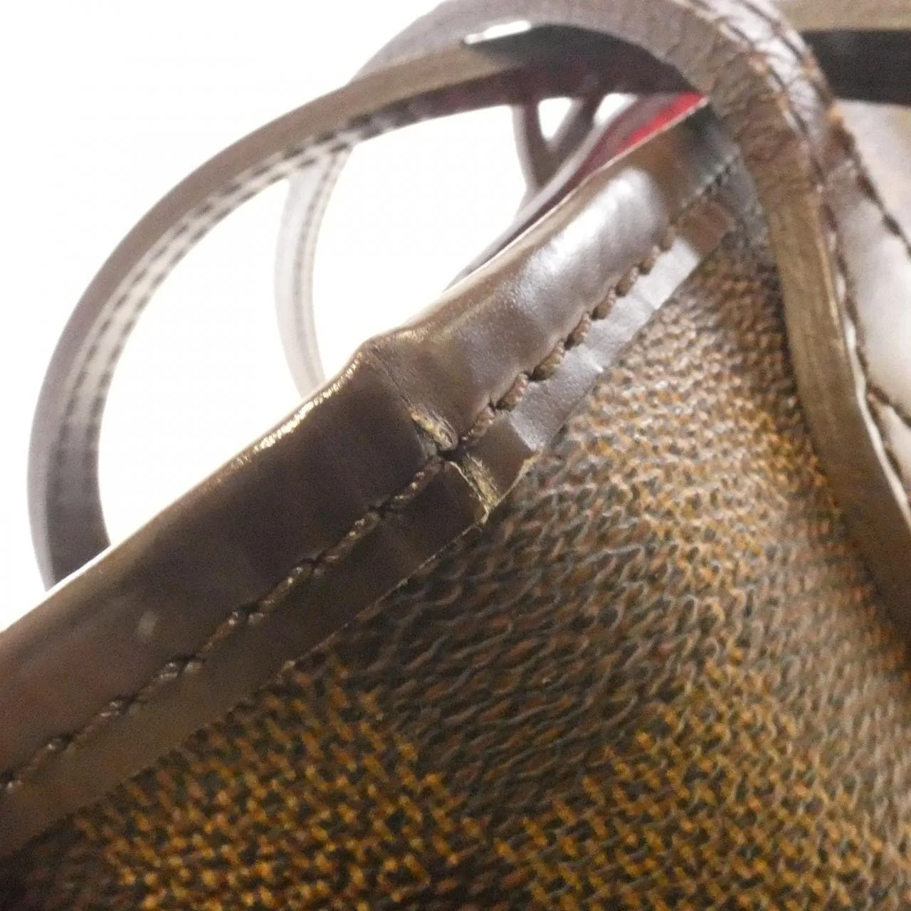 LOUIS VUITTON Neverfull N51109 Tote Damier 黑色 Damier 中古品A - 縮圖 4