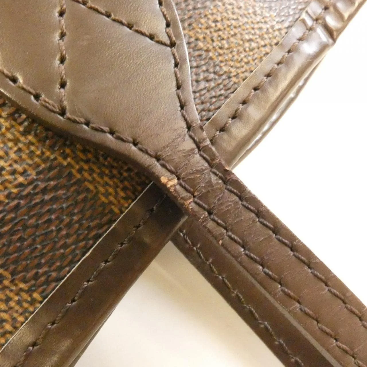 LOUIS VUITTON Neverfull N51109 Tote Damier 黑色 Damier 中古品A - 縮圖 7