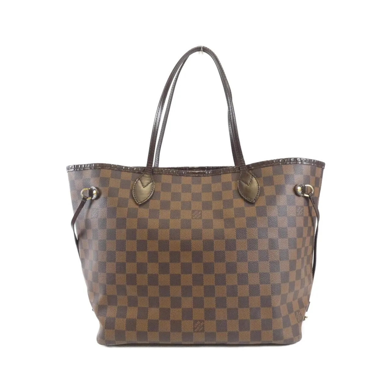 LOUIS VUITTON Neverfull N51105 Tote Damier Black