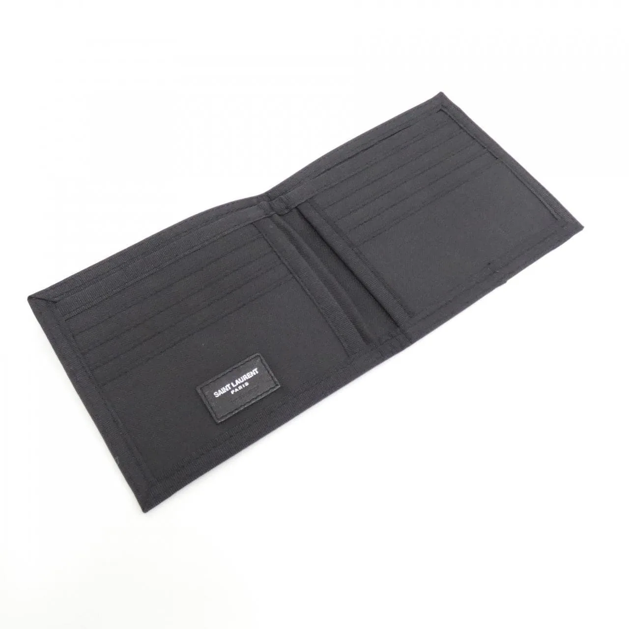 SAINT LAURENT 582400 HPB1E Coin Case Nylon Black Nylon Rank A - Thumbnail 3