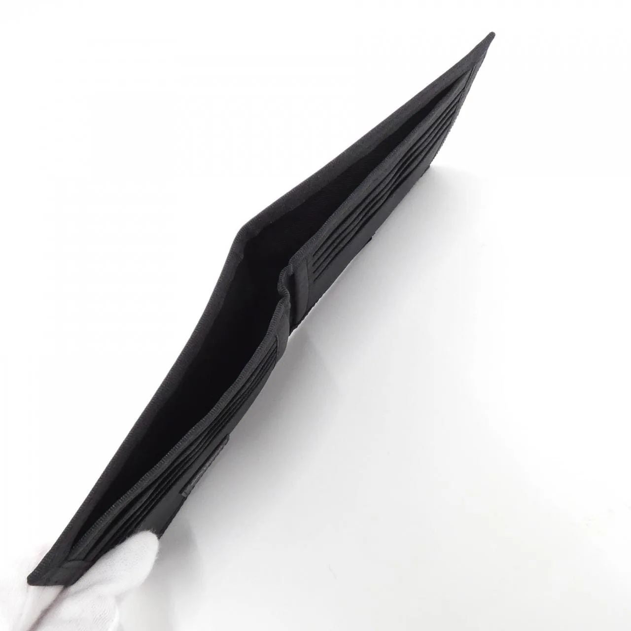 SAINT LAURENT 582400 HPB1E Coin Case Nylon Black Nylon Rank A - Thumbnail 4