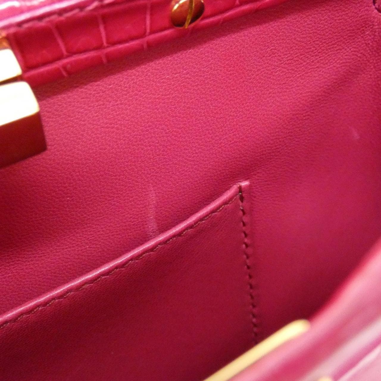 FENDI Peekaboo 8BN244 1DW Handbag Crocodile Black Crocodile Rank A - Thumbnail 7