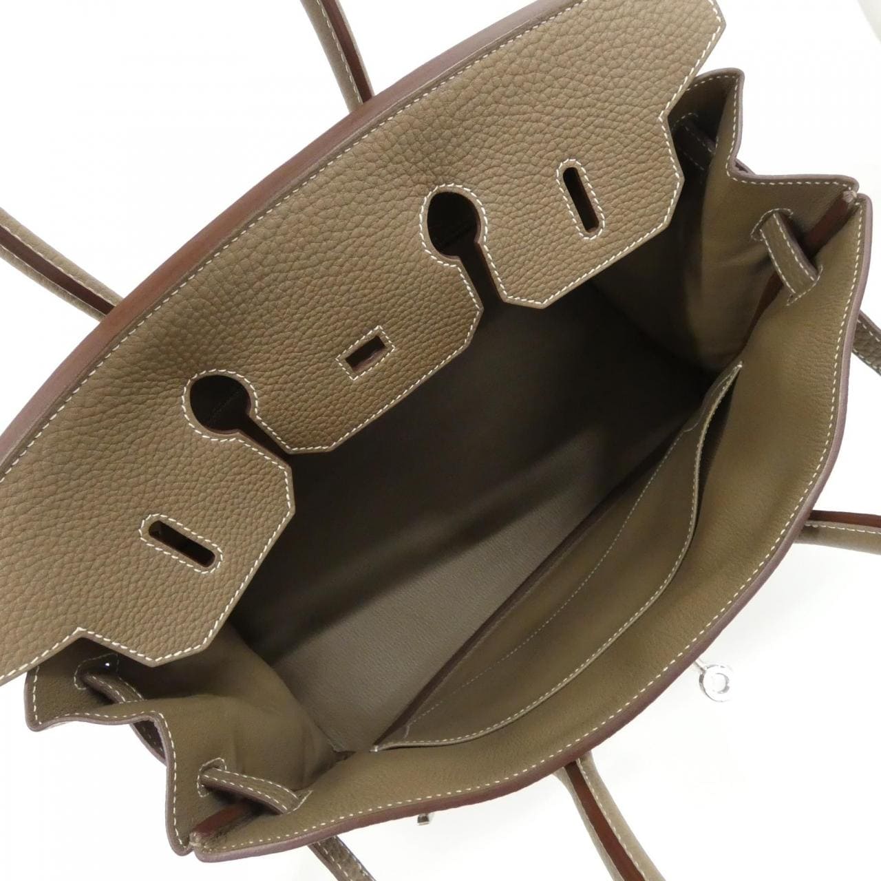 HERMES HERMÈS Birkin 027767CK Bag Togo Etoupe Togo Leather - Thumbnail 8