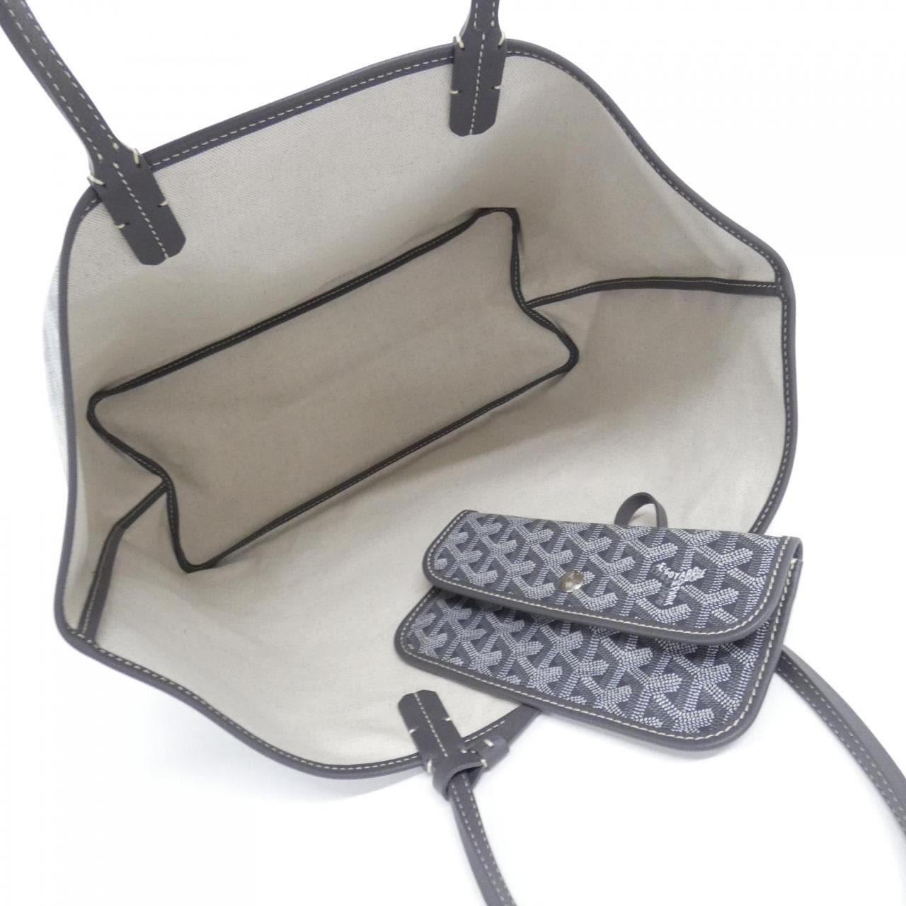 GOYARD Saint Louis AMA LOUIS PM Bag Canvas 灰色 帆布 未使用品 - 縮圖 4