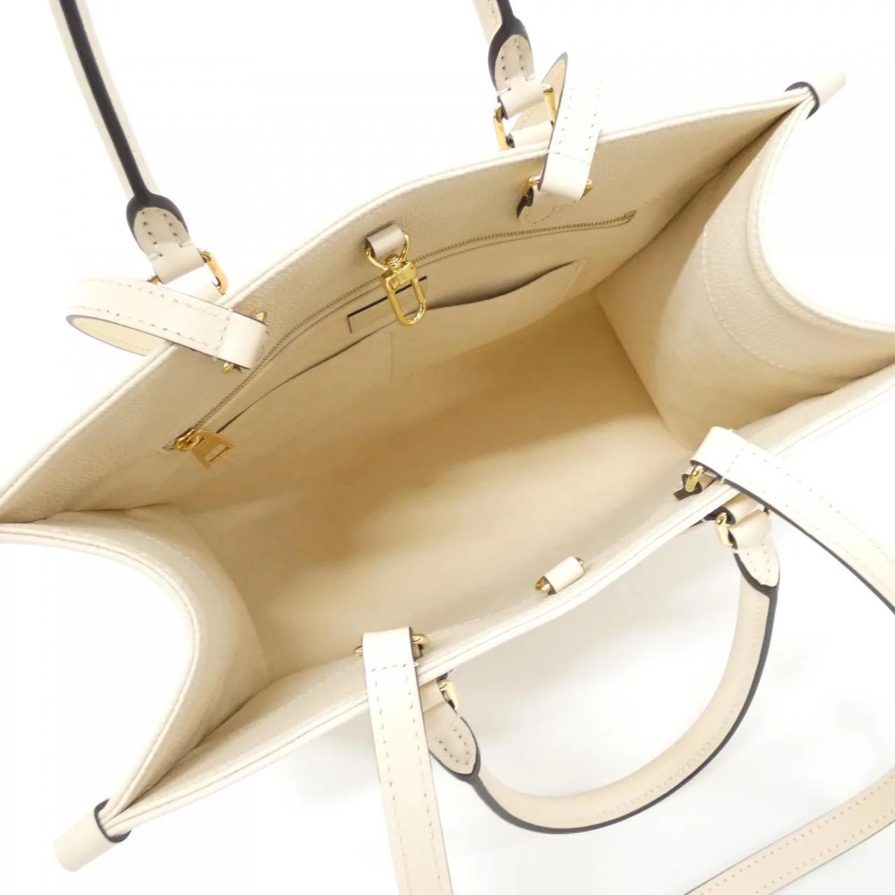 LOUIS VUITTON OnTheGo M46531 Handbag Monogram 黑色 Monogram 中古品A - 縮圖 7