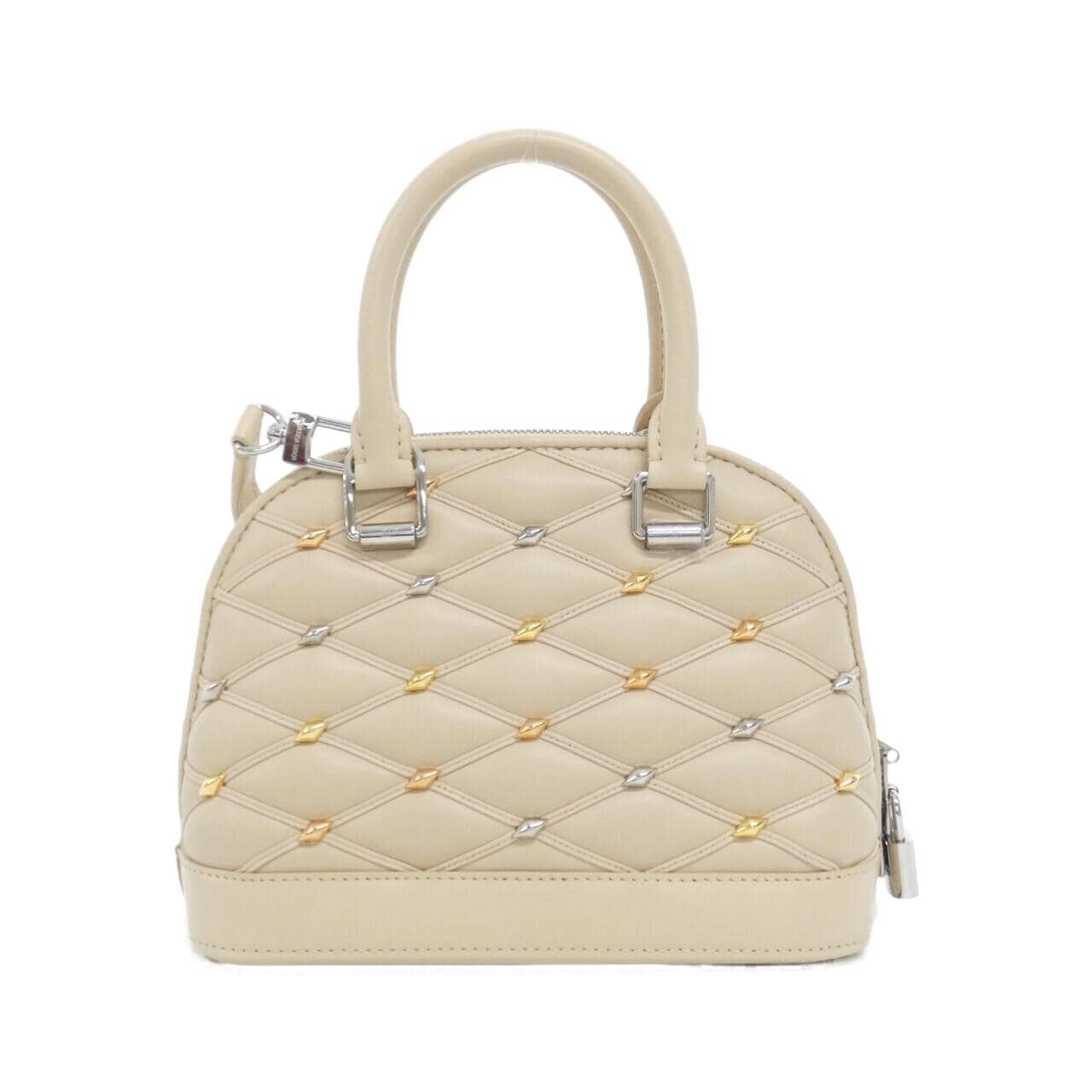 LOUIS VUITTON Alma M24153 Bag Lambskin Beige Lambskin Rank A - Thumbnail 2