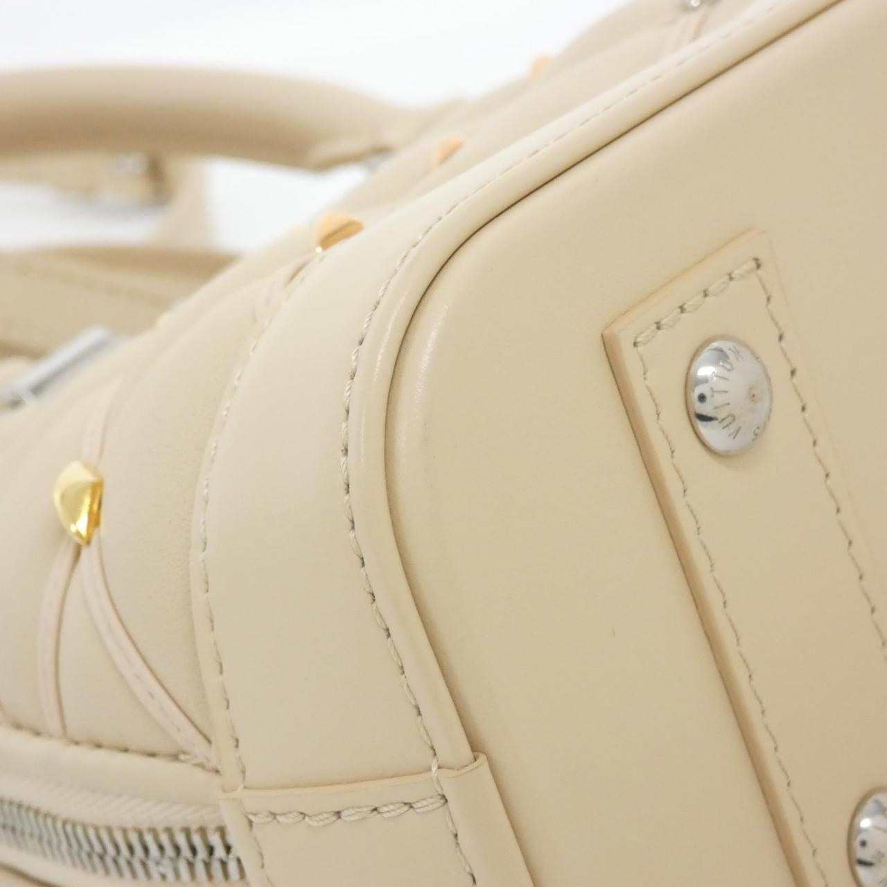 LOUIS VUITTON Alma M24153 Bag Lambskin Beige Lambskin Rank A - Thumbnail 3