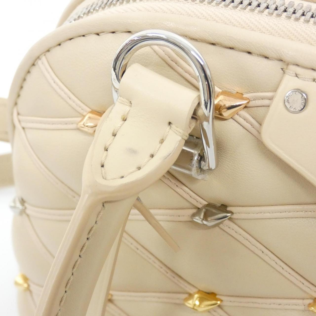 LOUIS VUITTON Alma M24153 Bag Lambskin Beige Lambskin Rank A - Thumbnail 4
