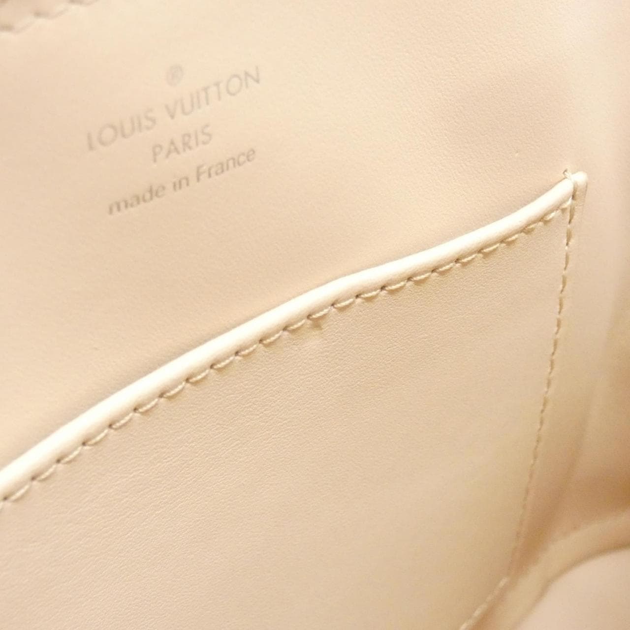 LOUIS VUITTON Alma M24153 Bag Lambskin Beige Lambskin Rank A - Thumbnail 10