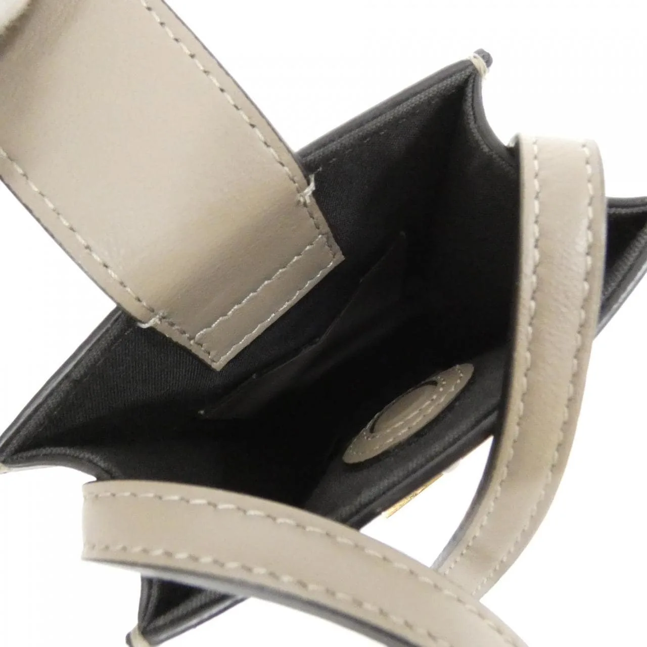 FENDI 7AS192 A5DY Wallet Leather Black Leather Rank A - Thumbnail 5