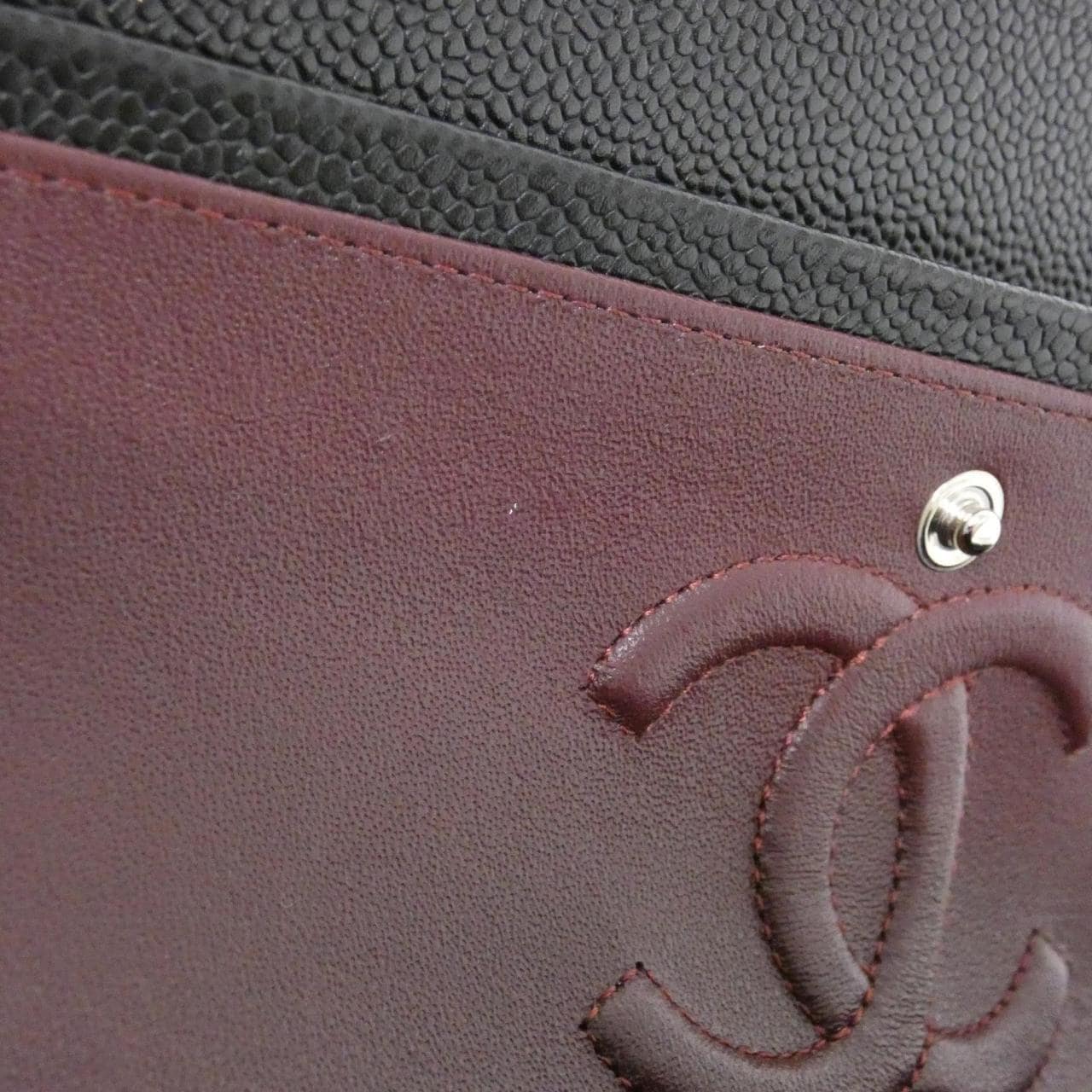 CHANEL Matelasse 1112 Shoulder Grained Calfskin 黑色 荔枝紋牛皮 中古品A - 縮圖 7