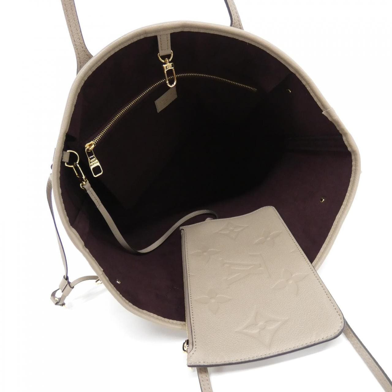 LOUIS VUITTON Neverfull M45686 Bag Monogram 黑色 Monogram 中古品A - 縮圖 5