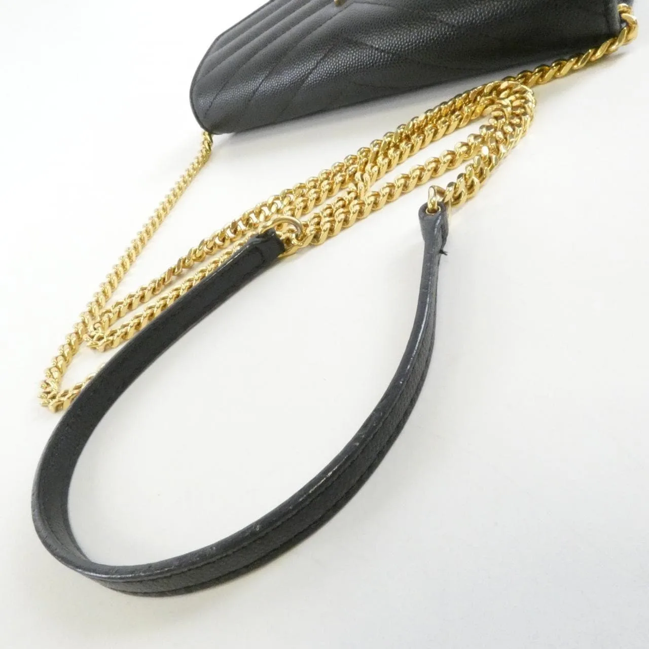 SAINT LAURENT 393953 BOW01 Wallet 黑色 中古品A - 縮圖 7