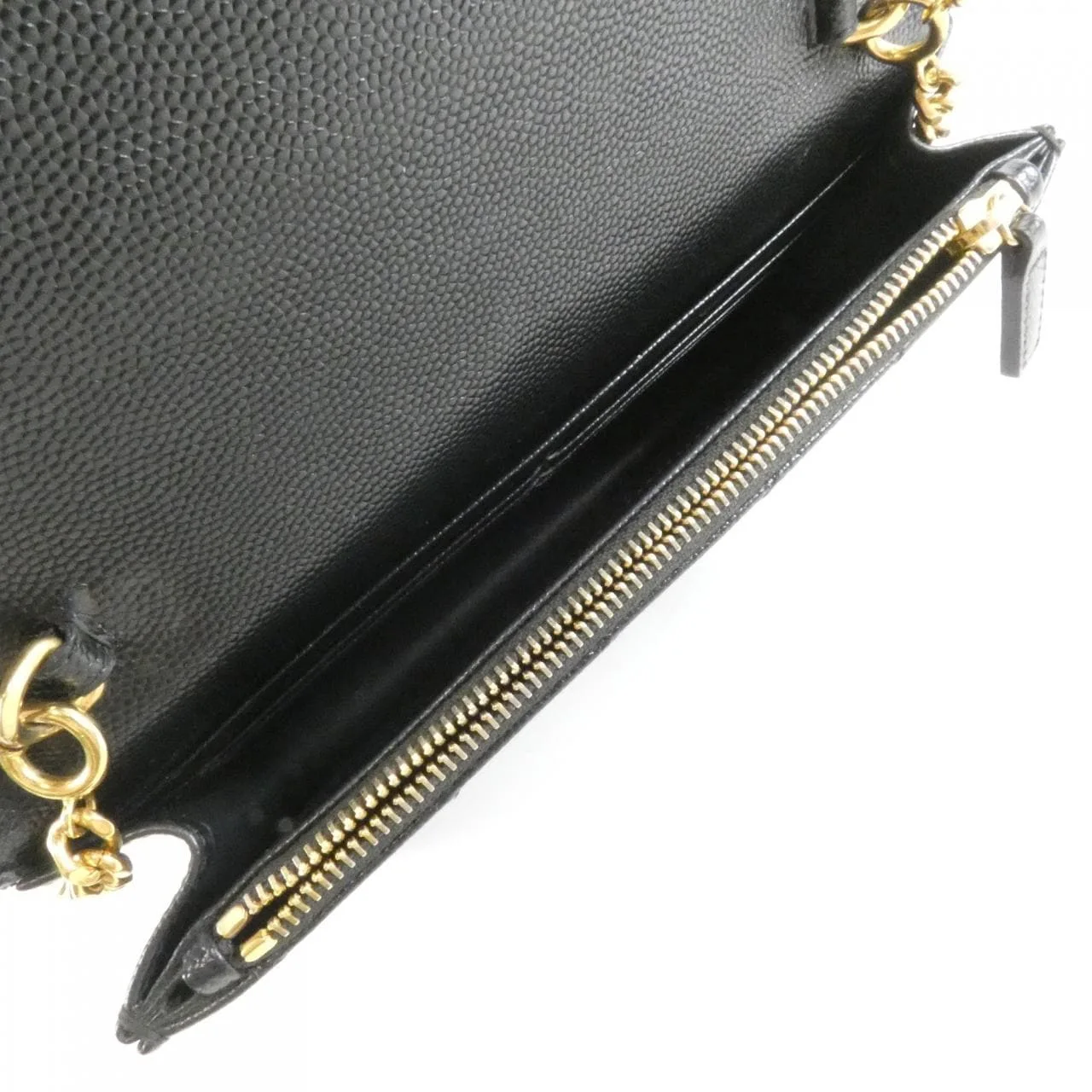 SAINT LAURENT 393953 BOW01 Wallet 黑色 中古品A - 縮圖 9