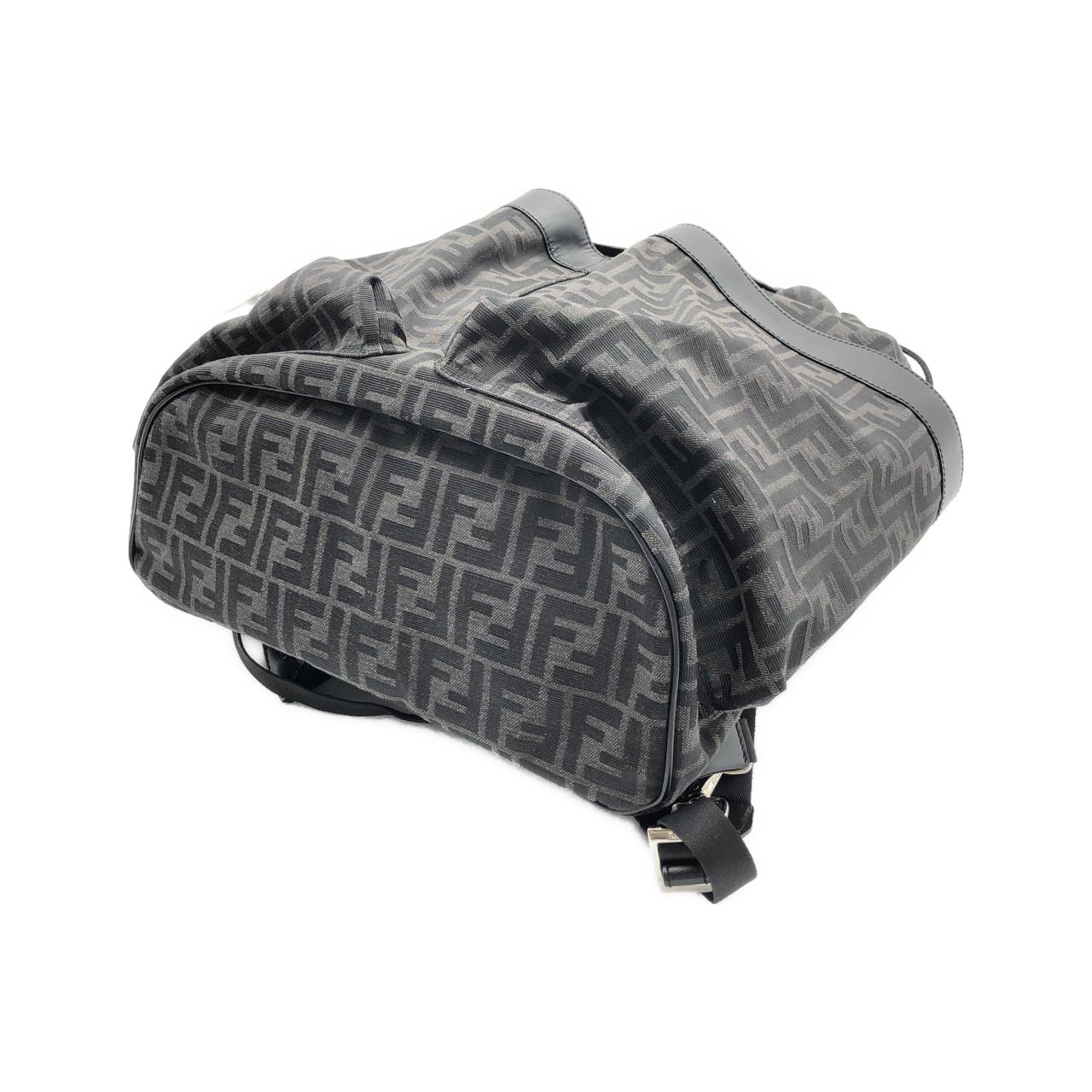 FENDI 7VZ056 AG0M Backpack Canvas Black Canvas - Thumbnail 3