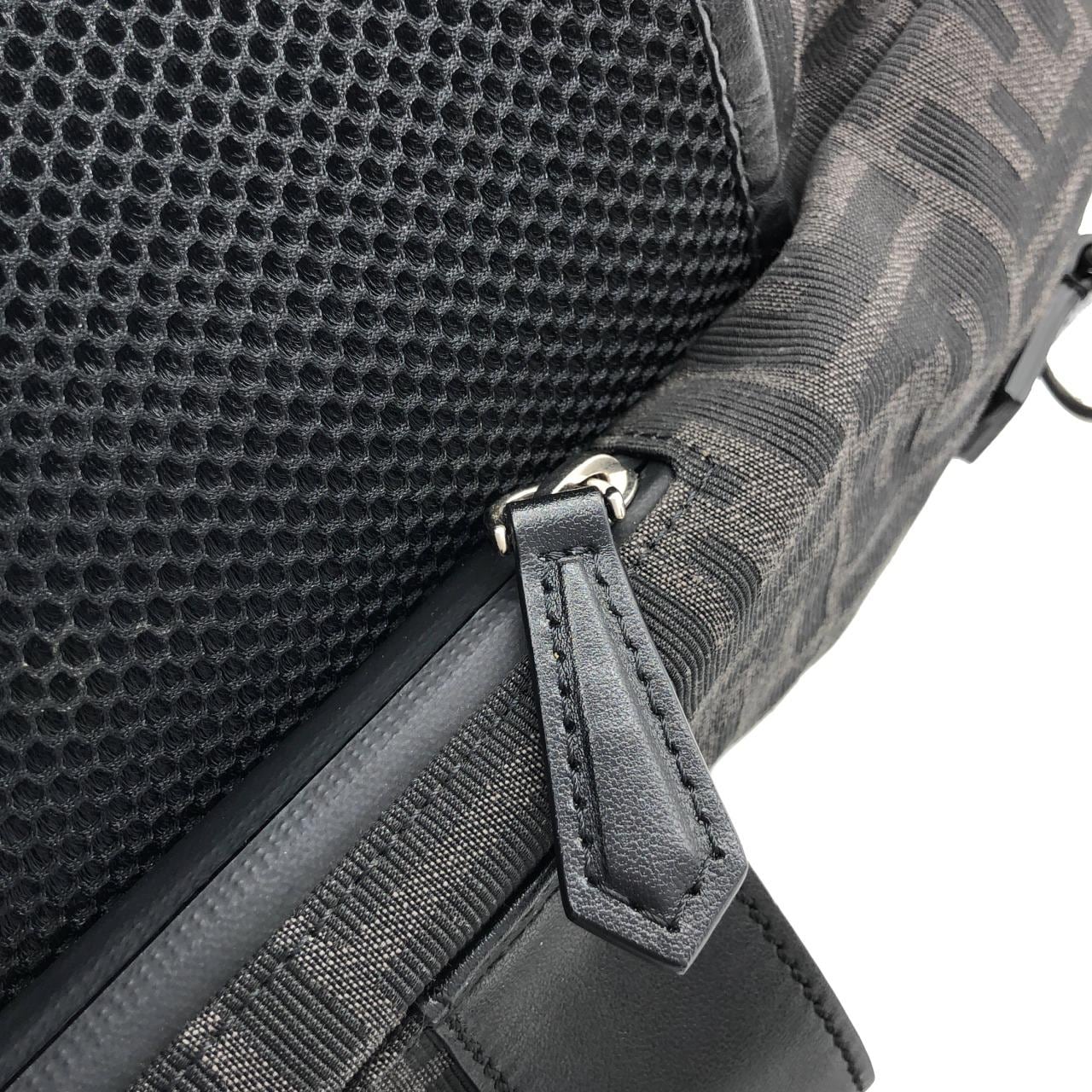 FENDI 7VZ056 AG0M Backpack Canvas Black Canvas - Thumbnail 6