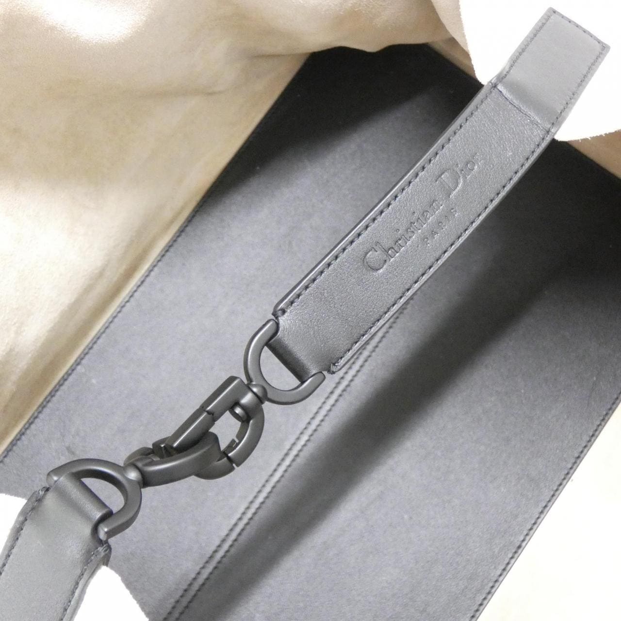 DIOR M2820SZBF Bag Canvas 黑色 帆布 中古品A - 縮圖 8