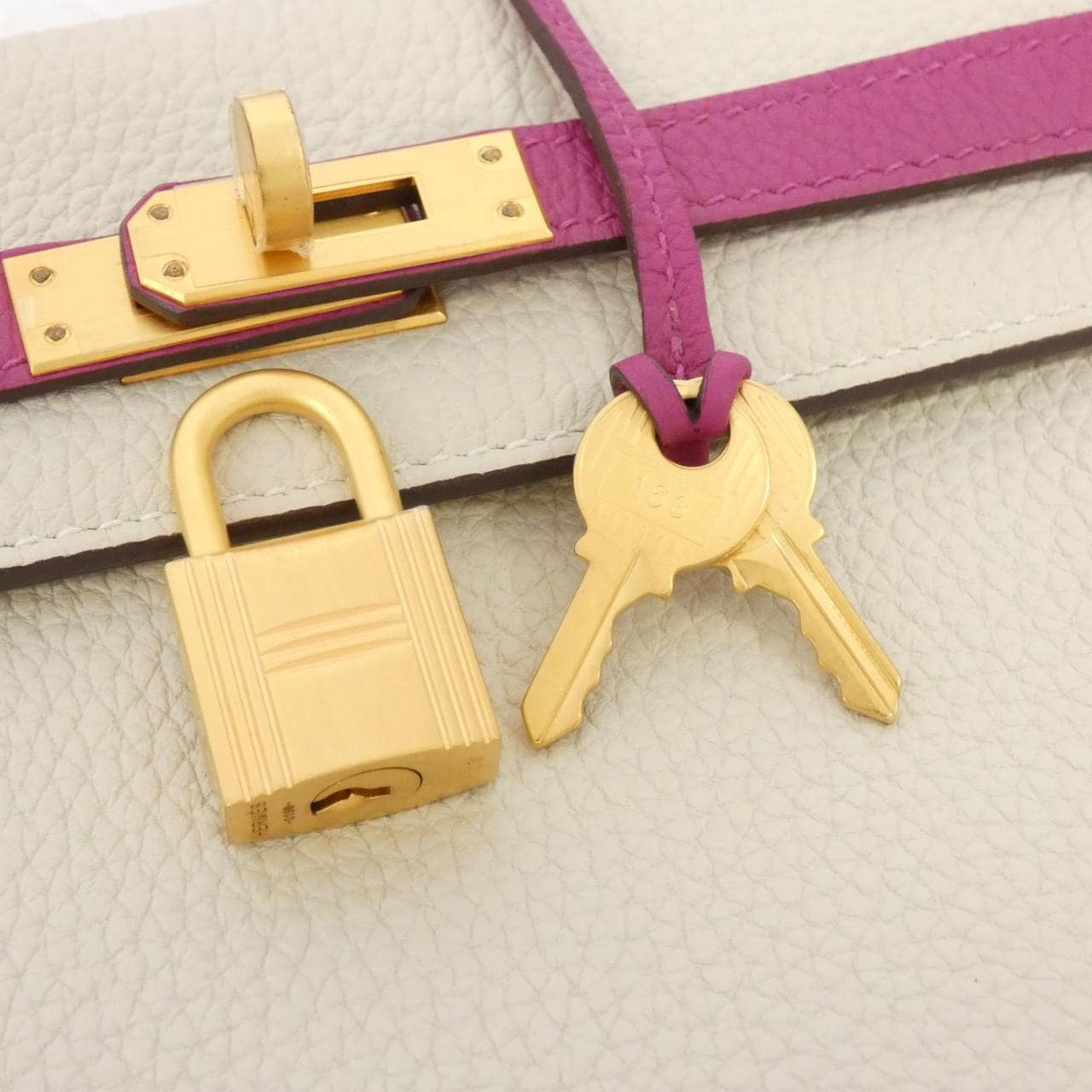 HERMES HERMÈS Kelly Bag Togo Purple Togo Leather - Thumbnail 5