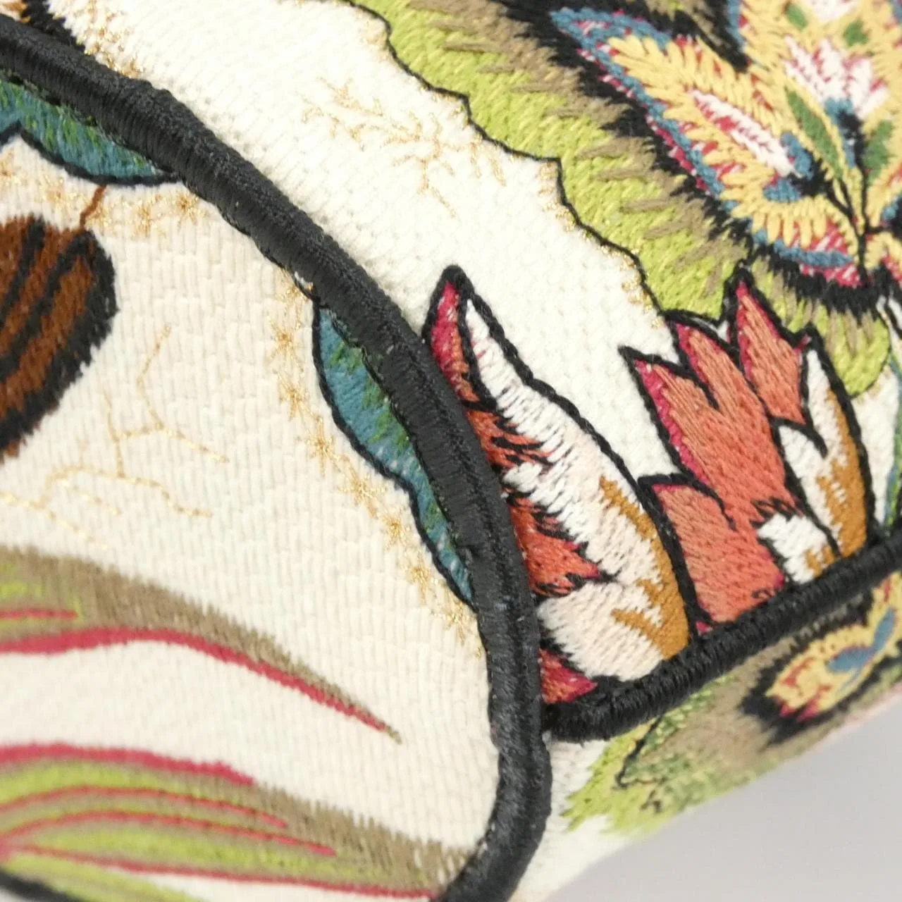 DIOR Book Tote M1328CESF Handbag Canvas 白色 帆布 中古品A - 縮圖 3