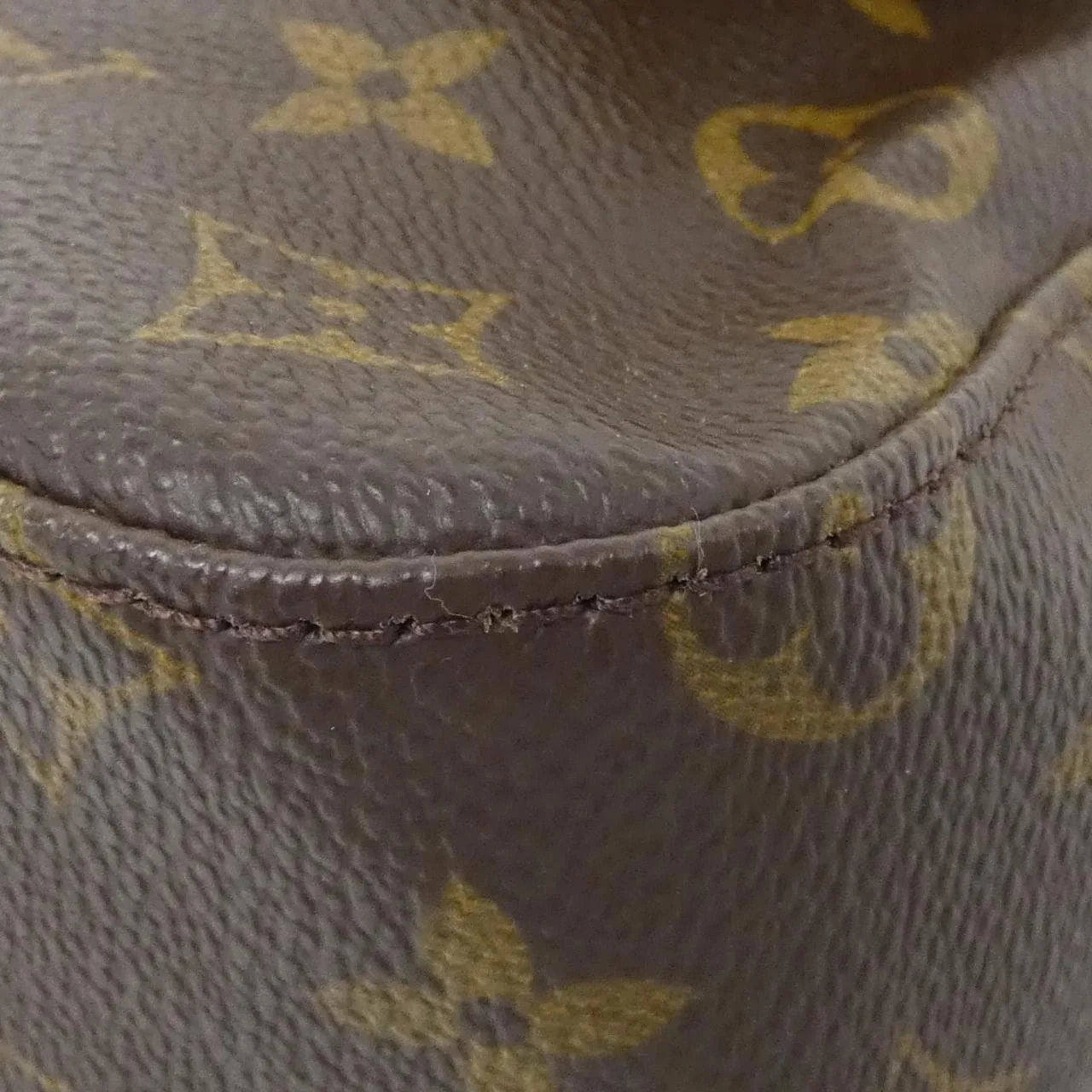 LOUIS VUITTON Looping M51147 Shoulder Monogram 黑色 Monogram 中古品A - 縮圖 3