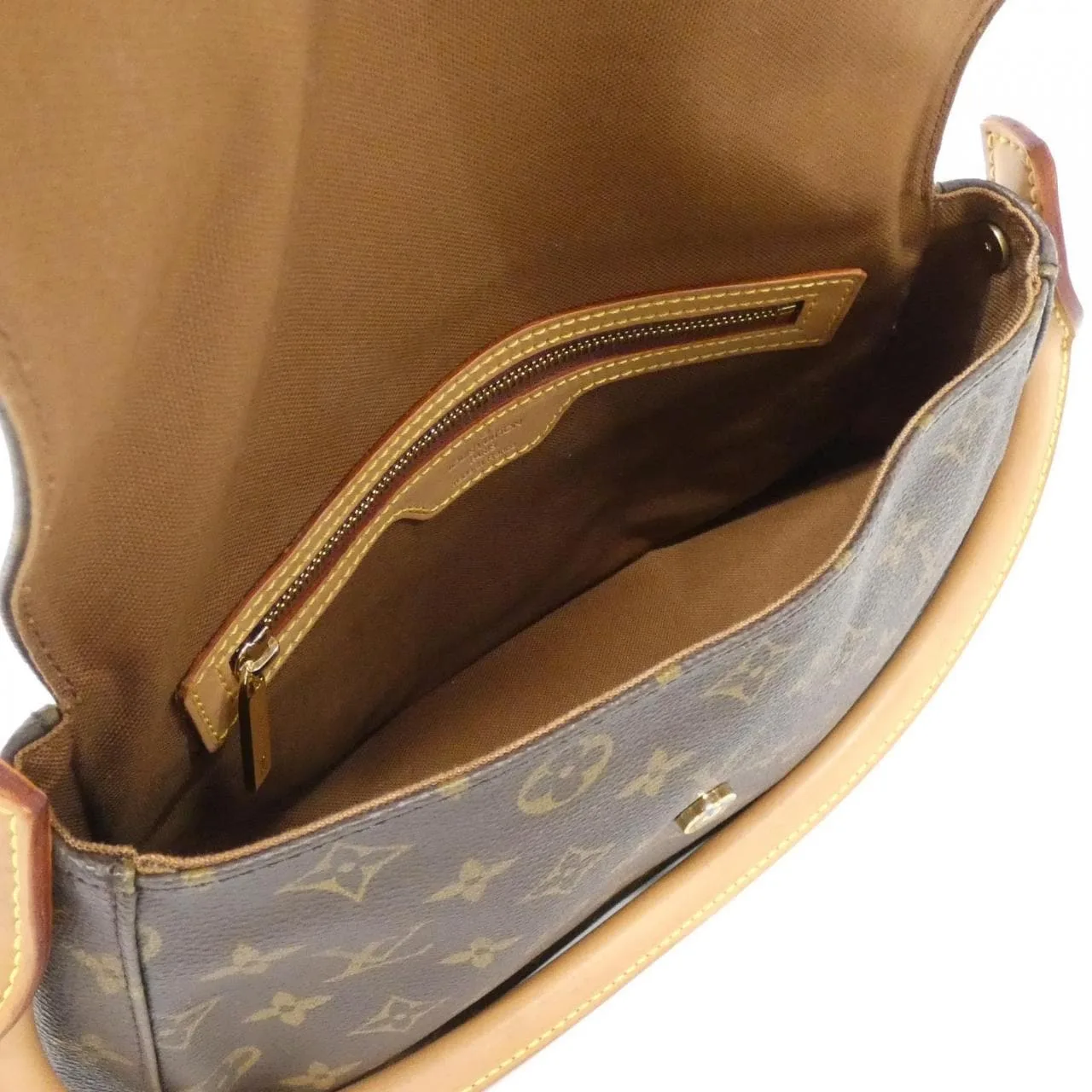 LOUIS VUITTON Looping M51147 Shoulder Monogram 黑色 Monogram 中古品A - 縮圖 5