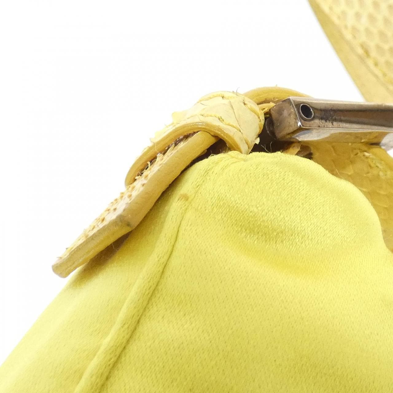 FENDI Baguette 26424 Shoulder Bag Nylon Yellow Nylon - Thumbnail 7