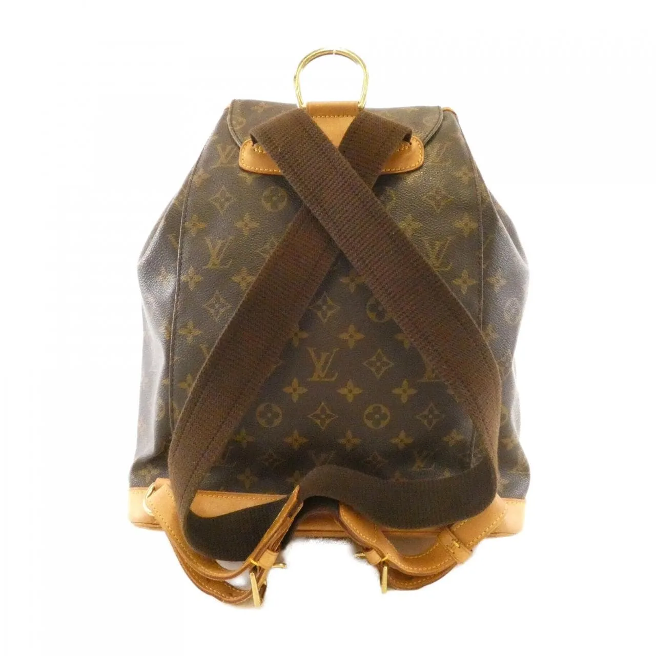 LOUIS VUITTON Montsouris M51135 Backpack Monogram 黑色 Monogram 中古品B - 縮圖 2