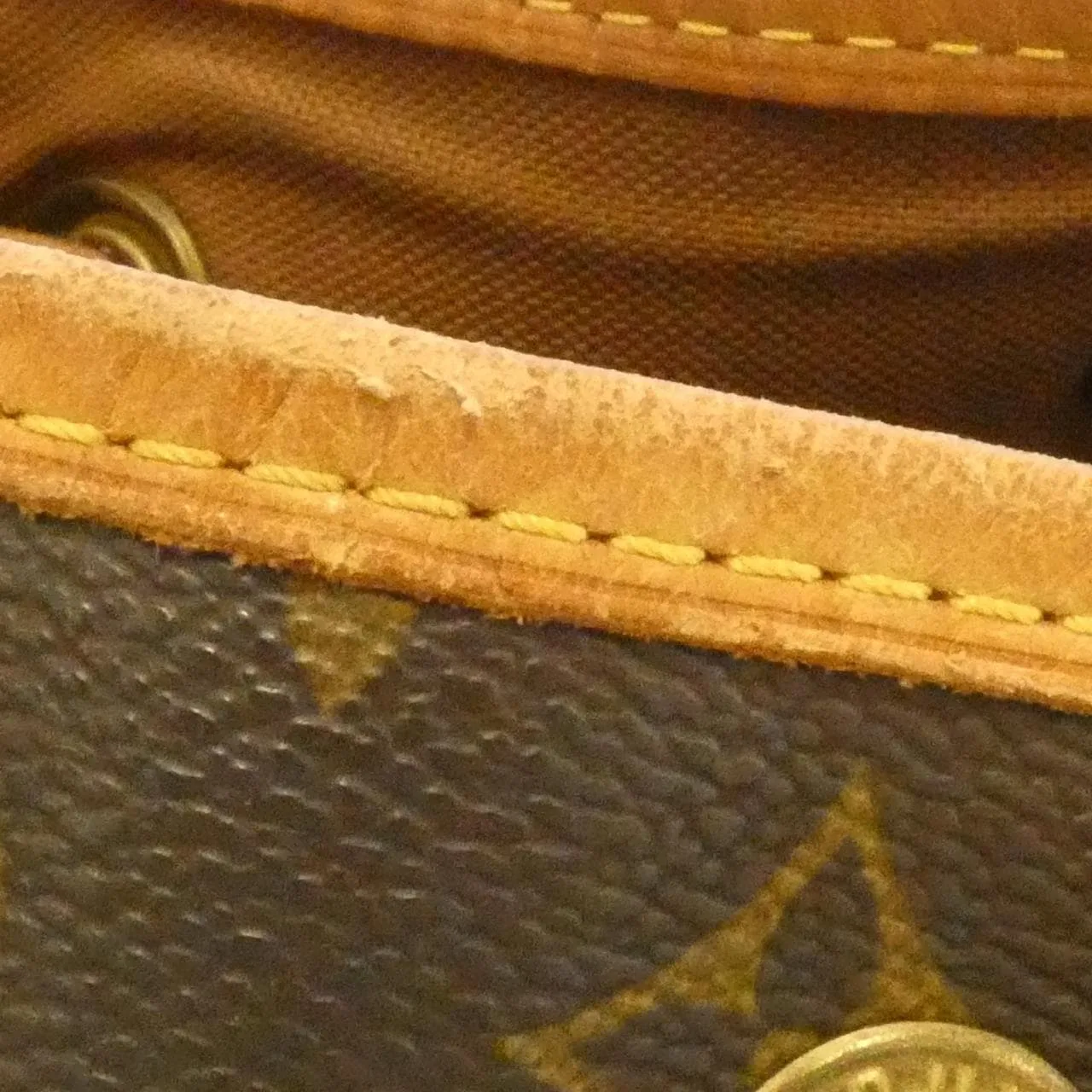 LOUIS VUITTON Montsouris M51135 Backpack Monogram 黑色 Monogram 中古品B - 縮圖 4