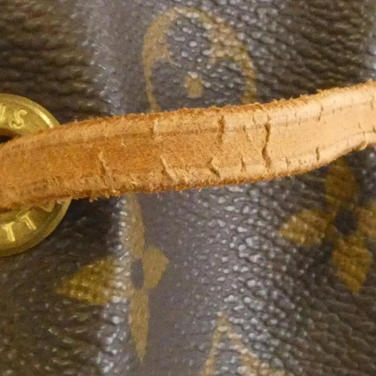 LOUIS VUITTON Montsouris M51135 Backpack Monogram 黑色 Monogram 中古品B - 縮圖 7