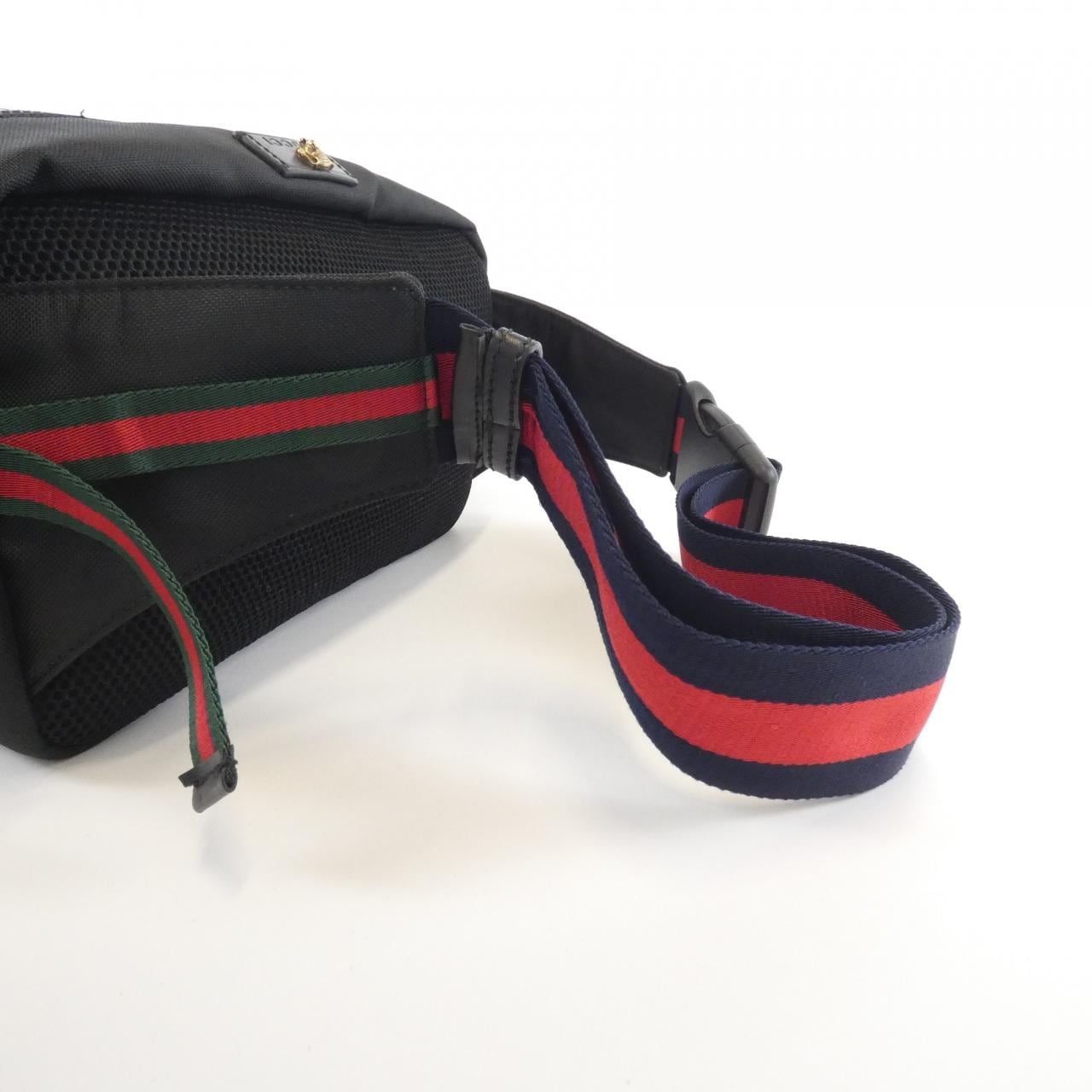 GUCCI 477085 K1NTX Belt Bag Canvas 黑色 帆布 中古品A - 縮圖 8