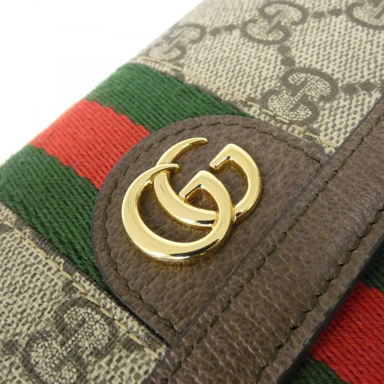 GUCCI 523153 96IWG Wallet Canvas 黑色 帆布 中古品A - 縮圖 4