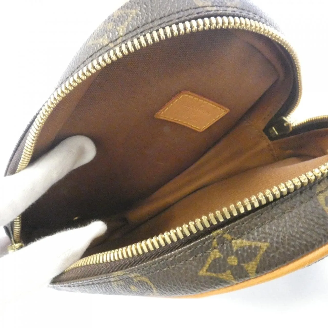 LOUIS VUITTON Pochette M51870 Shoulder Monogram 黑色 Monogram 中古品B - 縮圖 7