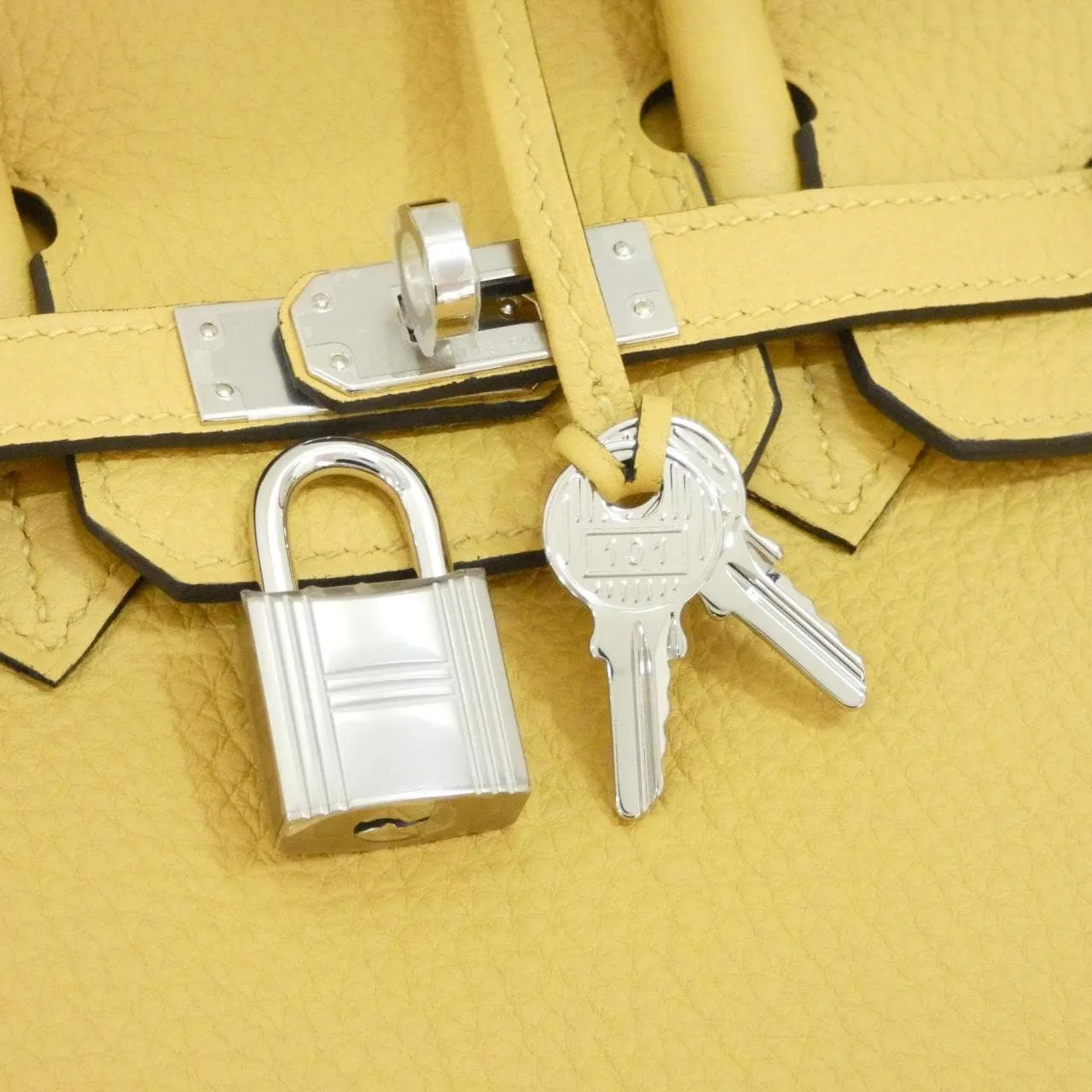 HERMES Birkin 041344CK Handbag Togo Togo Leather Unused - Thumbnail 4