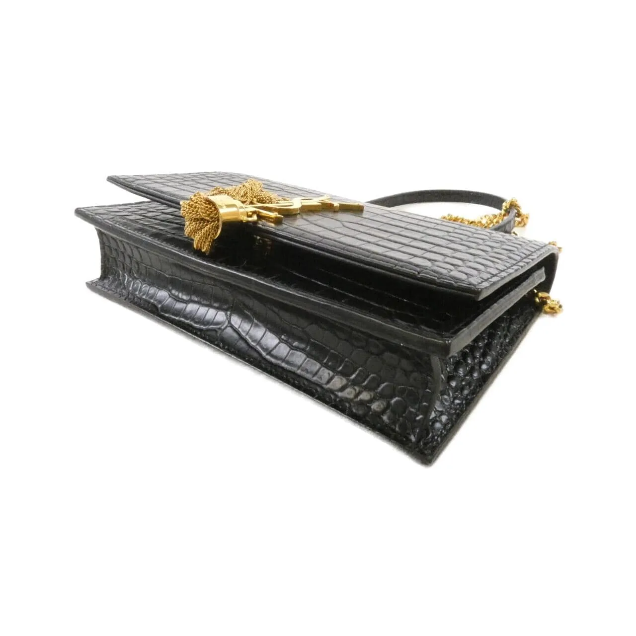 SAINT LAURENT 452159 DND1J Wallet Leather Black Leather Rank A - Thumbnail 3