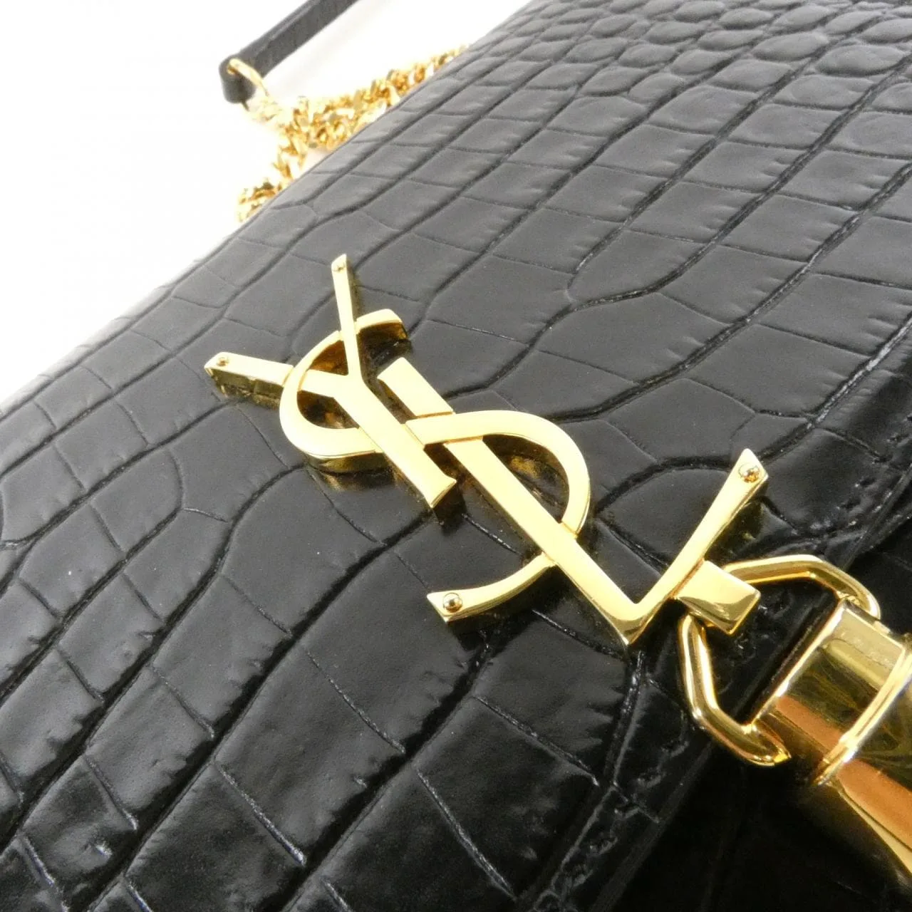 SAINT LAURENT 452159 DND1J Wallet Leather Black Leather Rank A - Thumbnail 4