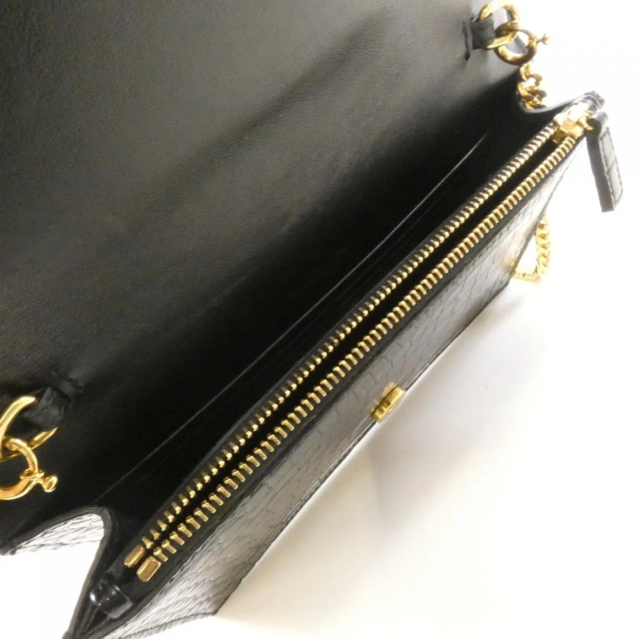 SAINT LAURENT 452159 DND1J Wallet Leather Black Leather Rank A - Thumbnail 6