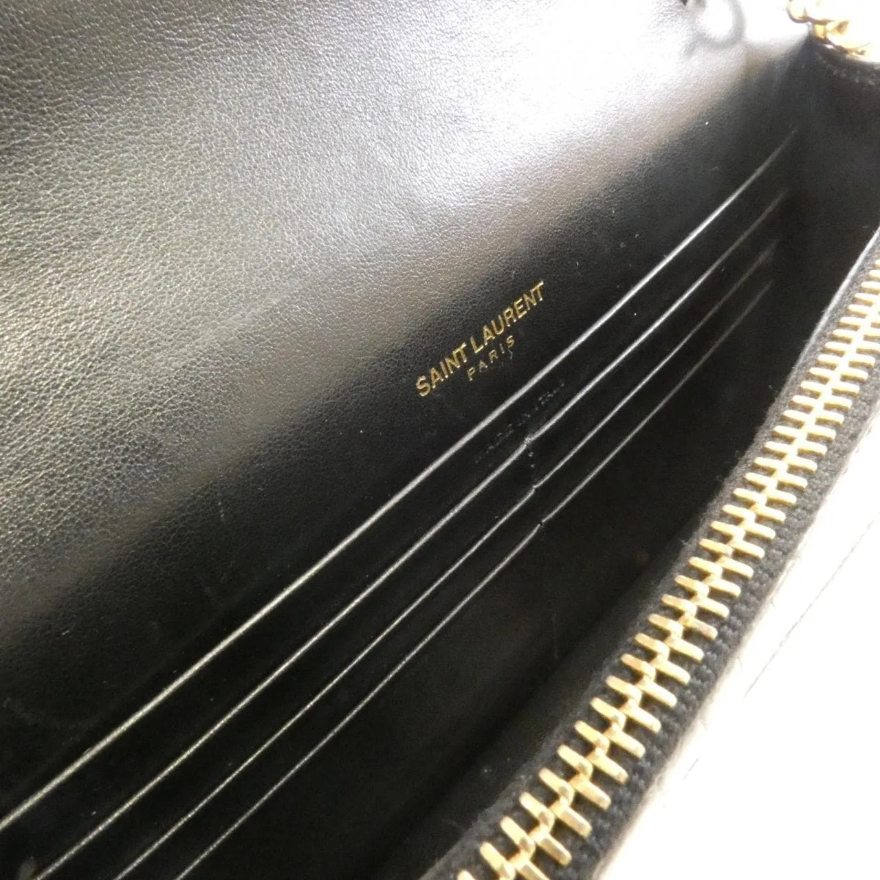 SAINT LAURENT 452159 DND1J Wallet Leather Black Leather Rank A - Thumbnail 8